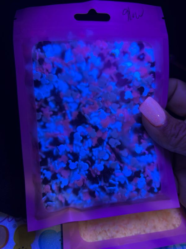 Glow Mouse Clay White,pink,lightBlue