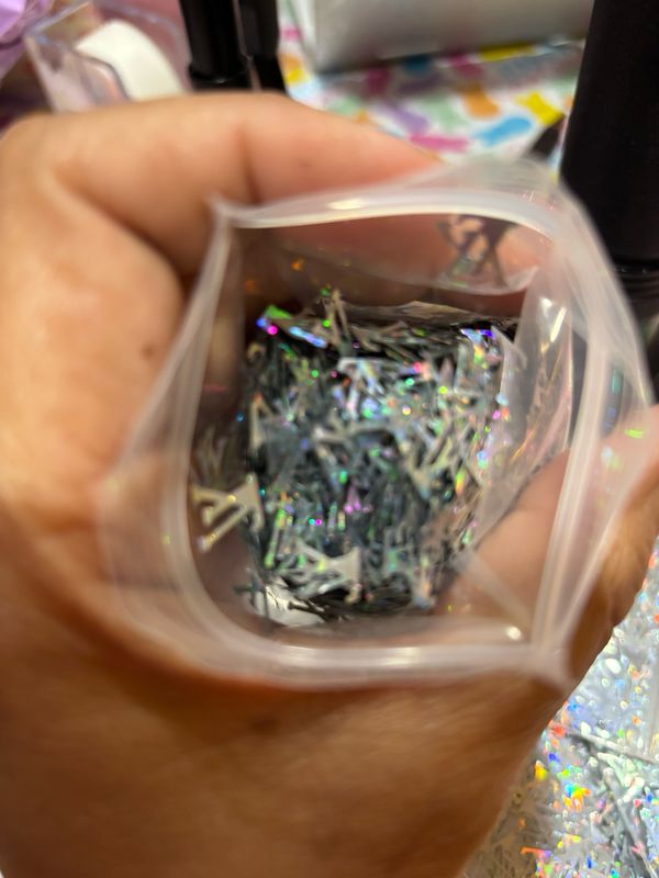 Lv Silver Holo Shaped Glitter 25 G