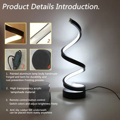 Lambo spiral lamp