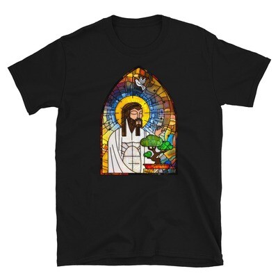 Jesus Loves Bonsai Black Unisex T-Shirt