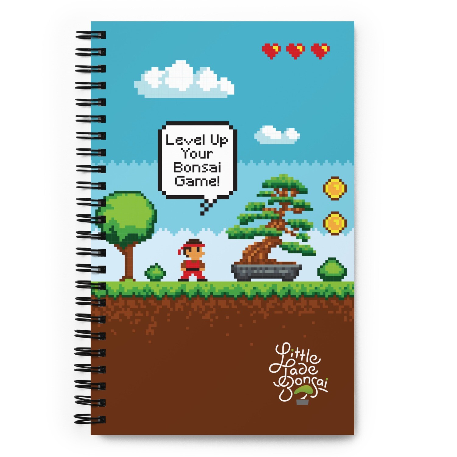 Level Up Your Bonsai Game Spiral notebook Level Up Your Bonsai Game Spiral notebook