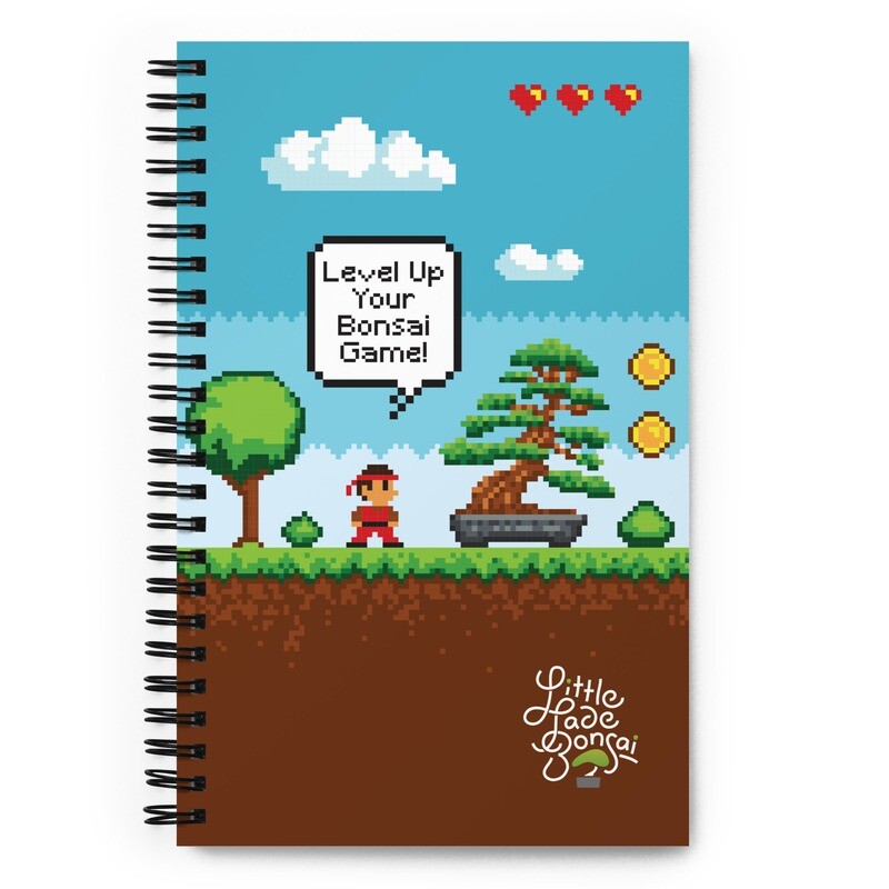 Level Up Your Bonsai Game Spiral notebook