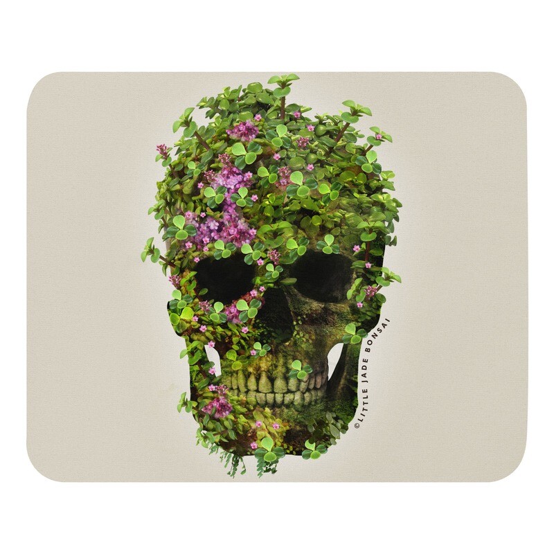 Portulacaria afra skull Mouse pad