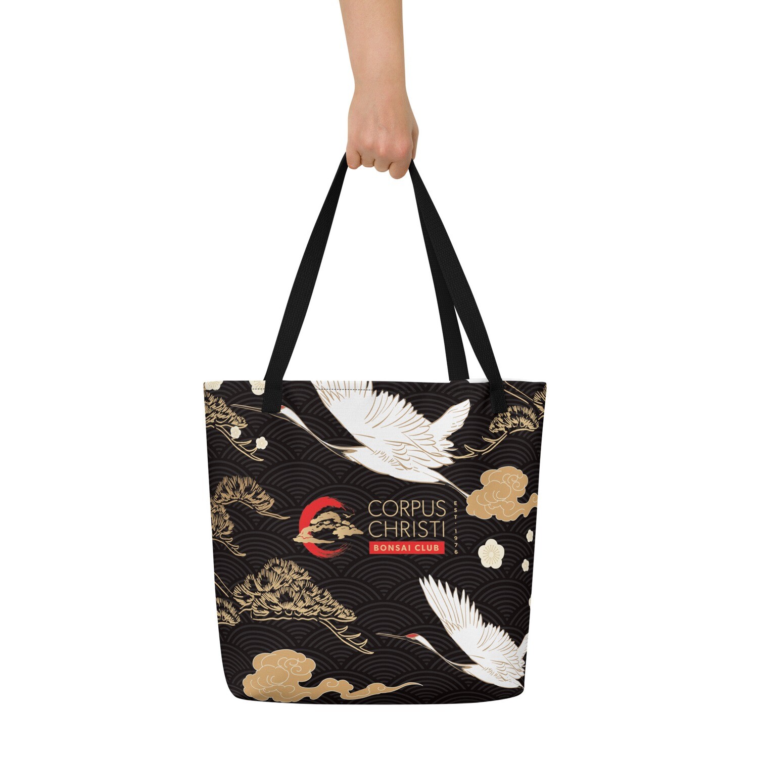 Corpus Christi Bonsai Club - ll-Over Print Large Tote Bag Corpus Christi Bonsai Club - ll-Over Print Large Tote Bag