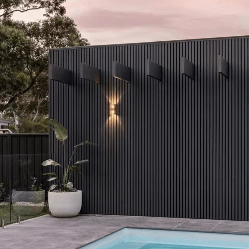 External Cladding In Charcoal Grey 5 Slat 2.2 M