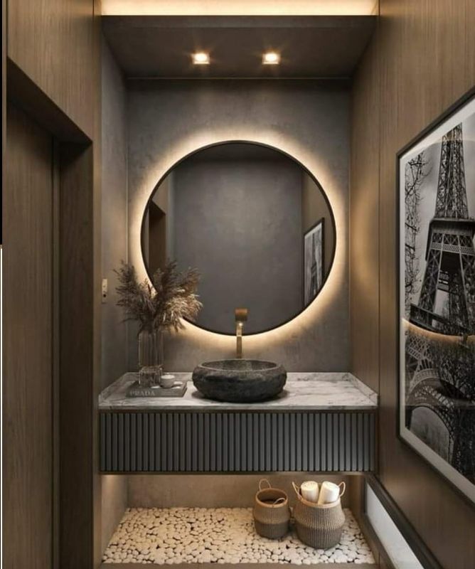 Mirror in Round Shape with LED- MIRO1200