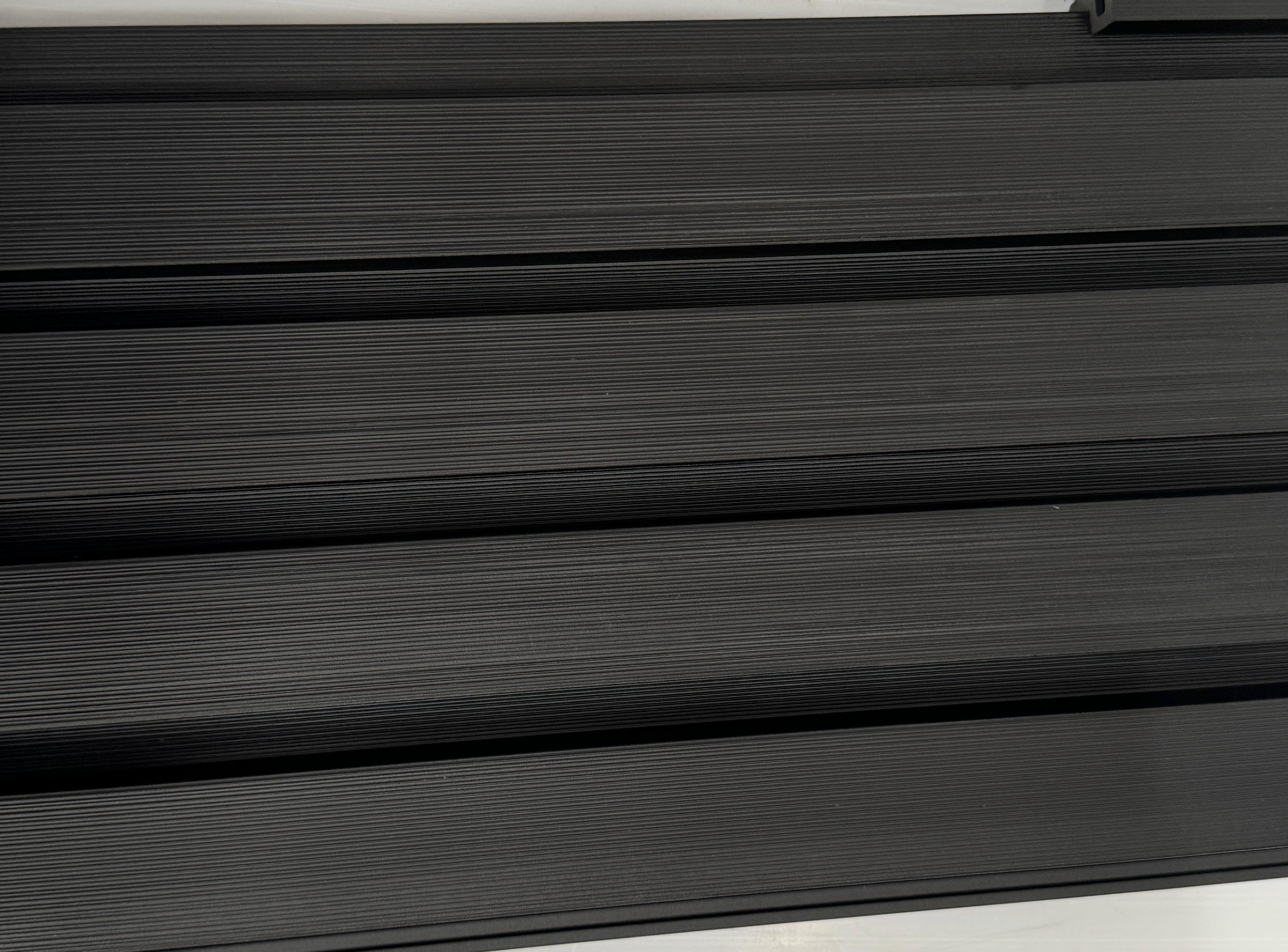 External Cladding In Black 4 Slat 2.4 M