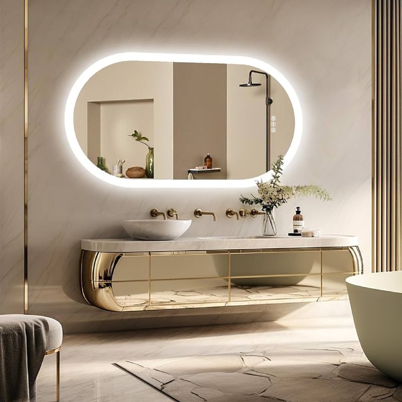 Mirror Y-302 Oval Led 1200*600 Horizontal Frontlit