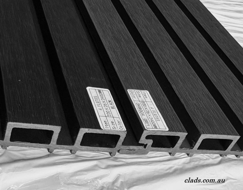 External Cladding In Charcoal Grey 4 Slat 2.4 M
