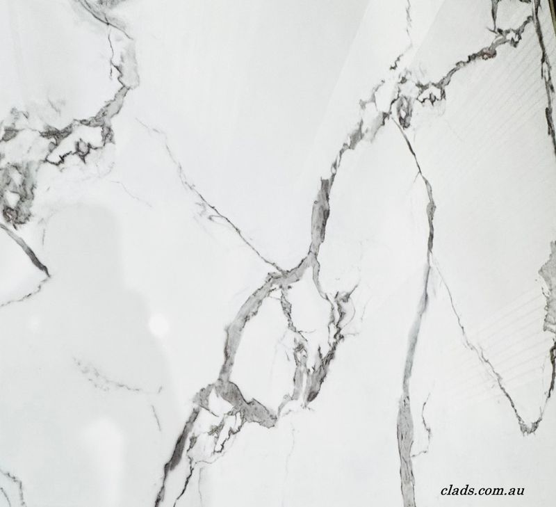 Glossy Marble Sheet in White Color 2.7 Meter