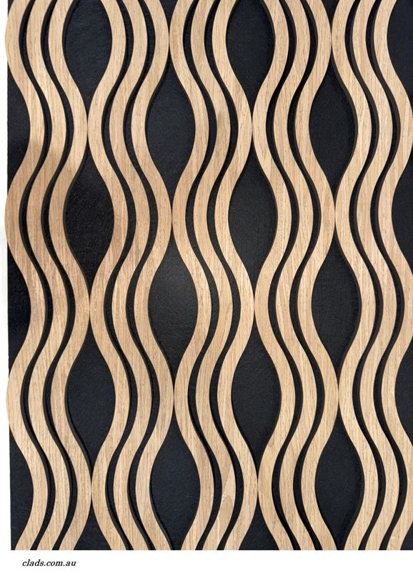 Acoustic Panel Modern Wave Wood 1.2 M