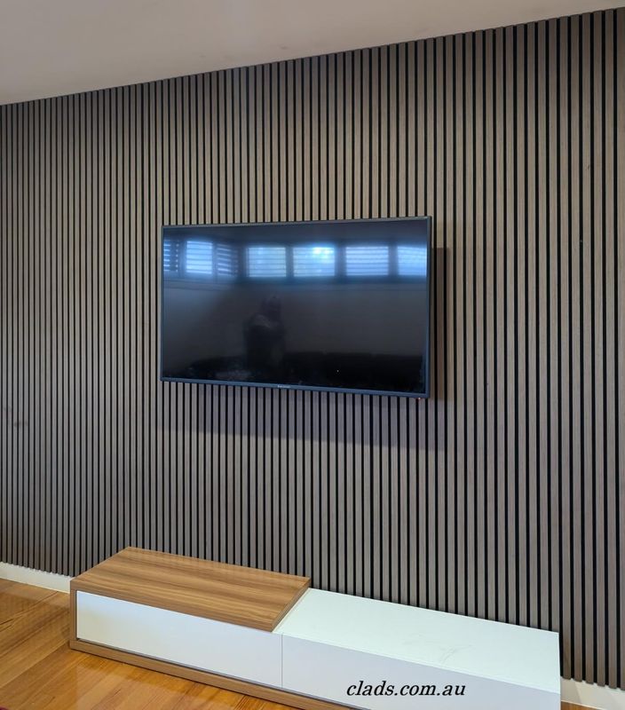 Acoustic Panel Dark Smoke Oak Color 2.7 M