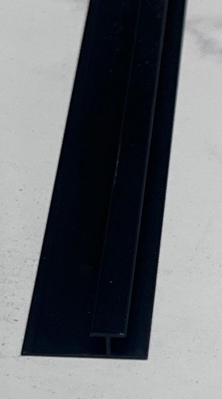 H JOINT TO JOIN BETWEEN TWO MARBLE SHEET IN BLACK 3 M