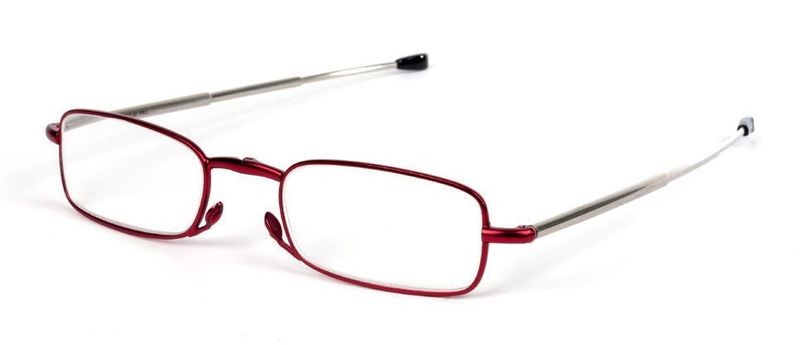 Occhiali da lettura pieghevoli MicroVision Folding - rosso