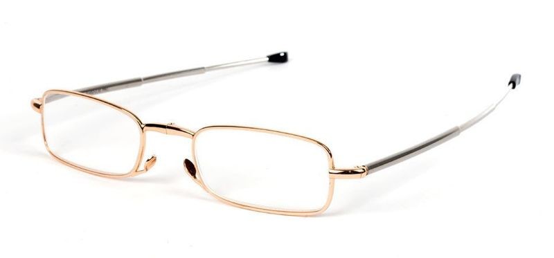 Occhiali da lettura pieghevoli MicroVision Folding oro