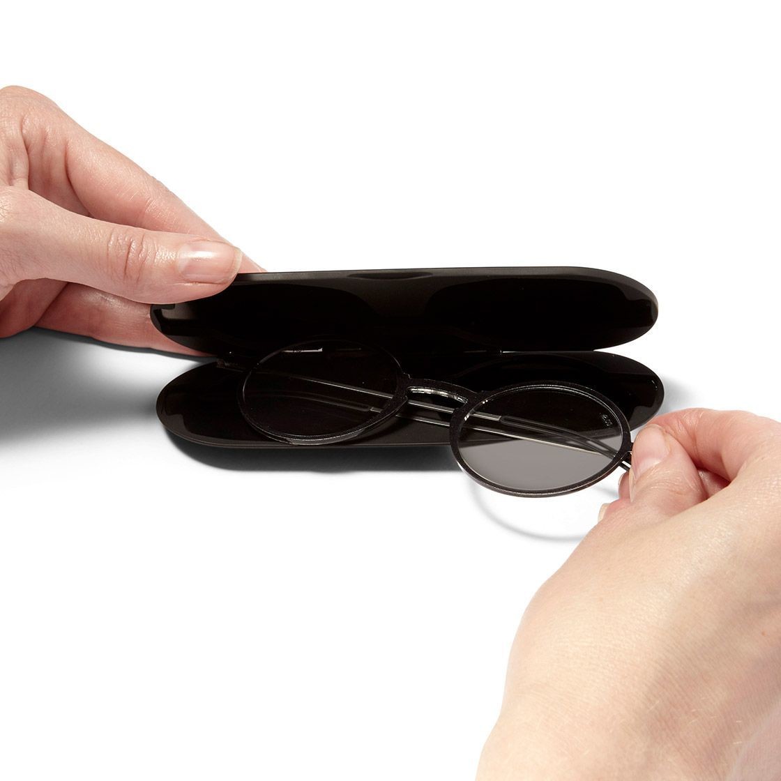 Custodia Occhiali Con Cerniera E Moschettone - Protettivo In Neoprene, Universale 18,5 Cm, Per Occhiali Da Sole E Vista