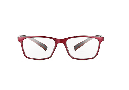 Airport Lisboa Montatura Rectangle Burgundy