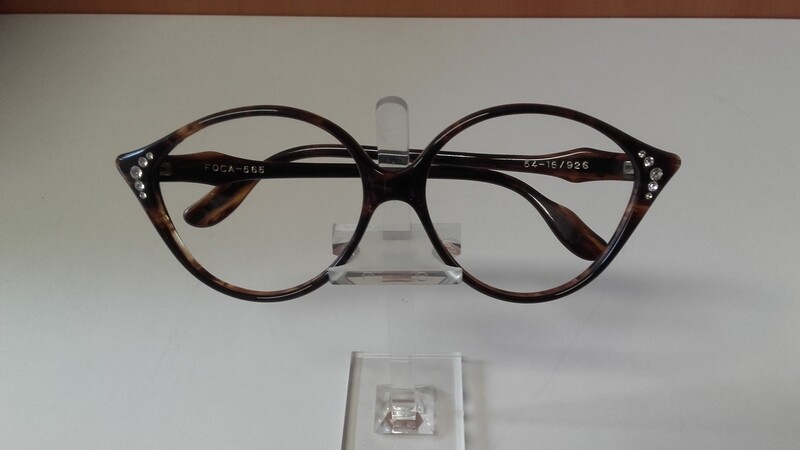 Montatura Vintage Foca con strass nuova