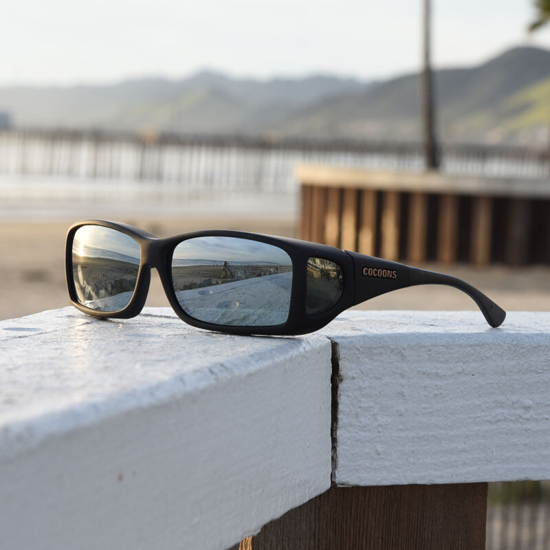 Copriocchiale solare polarizzato Cocoons Fitover Style Line ML - Chocolate /Gray