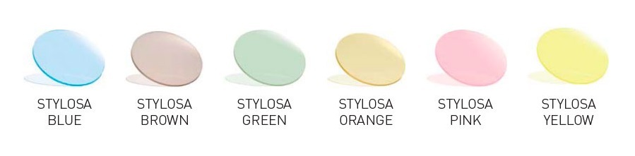 ART.11 Coppia Lenti Colorate Stylosa 20% tinte pastello con diottrie
