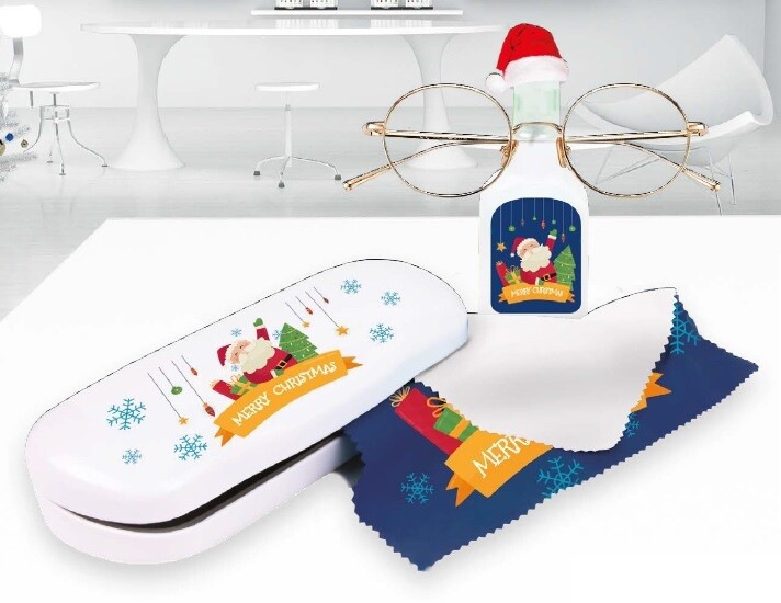 Kit natalizio assortito astuccio+panno+spray