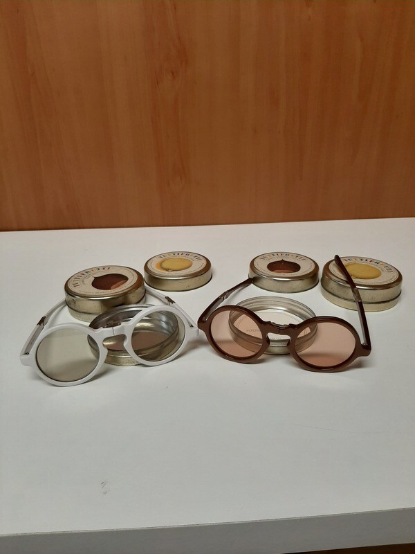 Tuttifrutti by Thema occhiali da sole rotondi pieghevoli anni '70