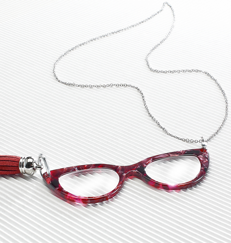 Pendente Lenti Retrò rosso +2.00