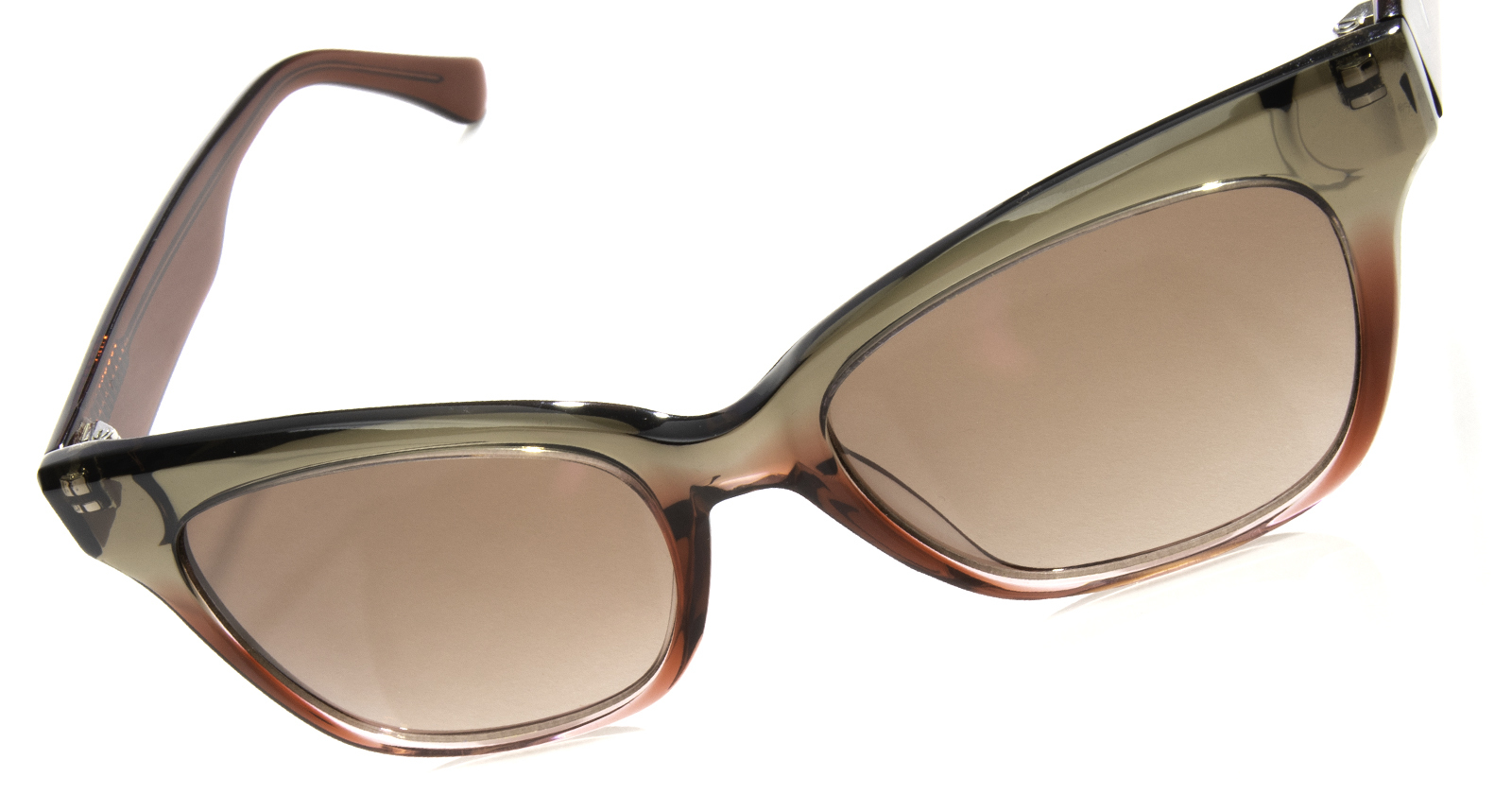 Airport Tokyo Cat-eye Sun Marrone sfumato rosso