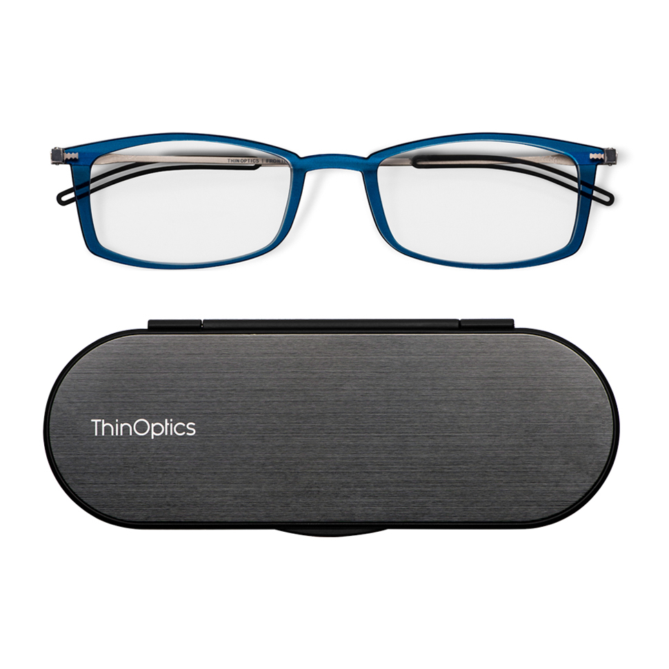 ThinOptics Brooklyn and Milano Case - Occhiale da lettura tascabile ultrasottile