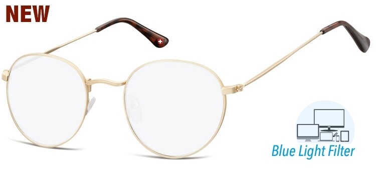 Occhiale da lettura European Ltd Round + filtro luce blu, Poteri: +1.00