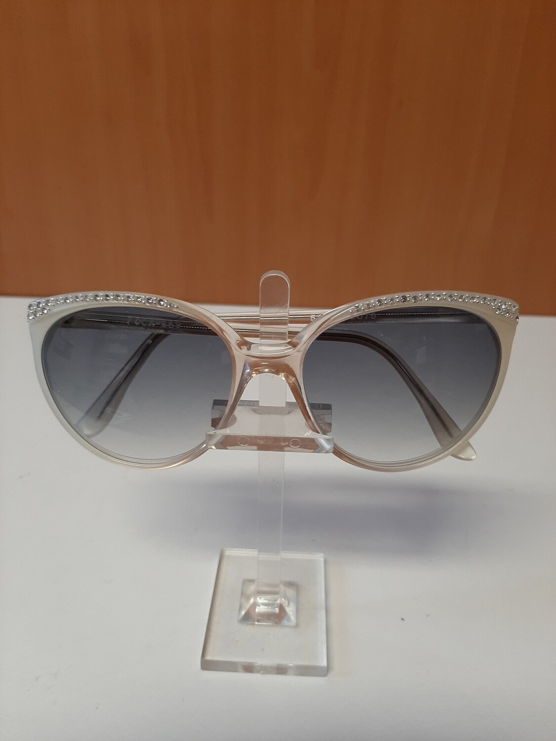 Montatura Vintage Foca Sole con strass nuova