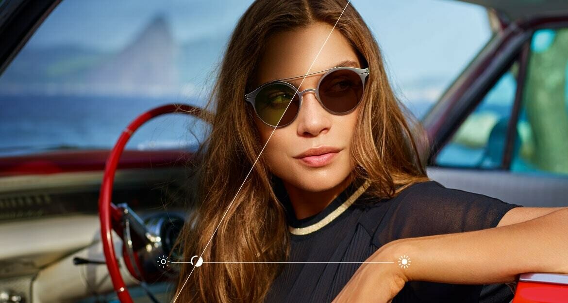 ART.26 Coppia Lenti Monofocali fotocromatiche Transitions Drivewear per la guida