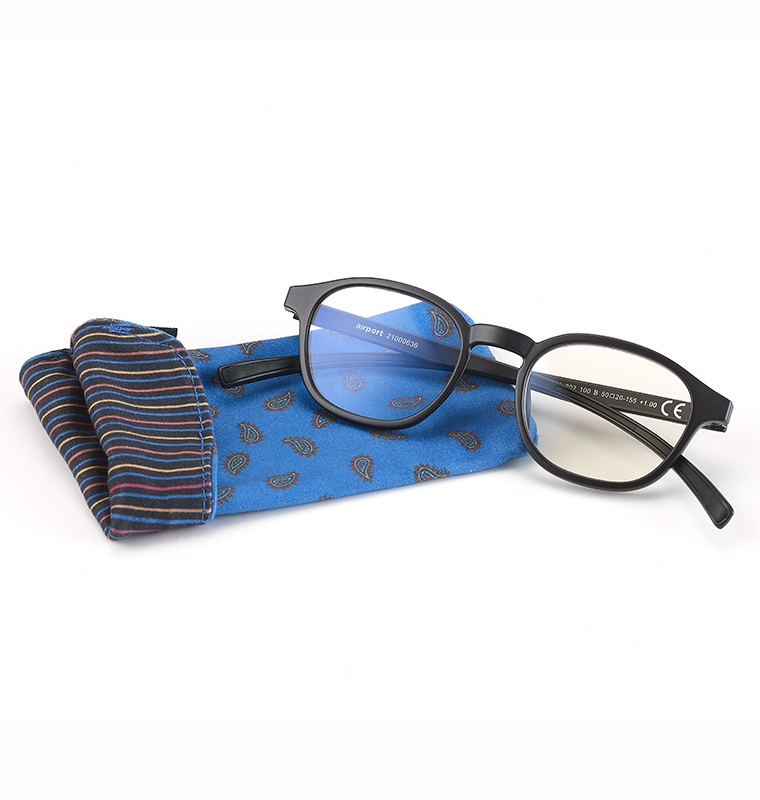 Airport Lisboa New Panthos nero occhiale da lettura Filtro Luce Blu