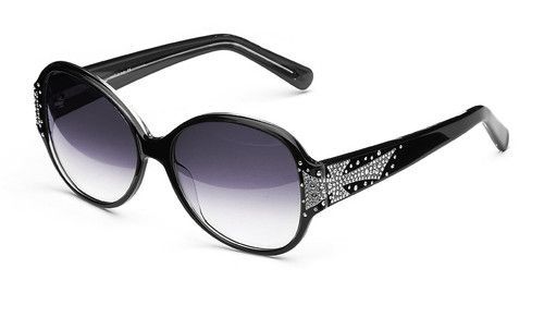 occhiali da sole Germano Gambini 9/5N Nero e strass - I cristalli