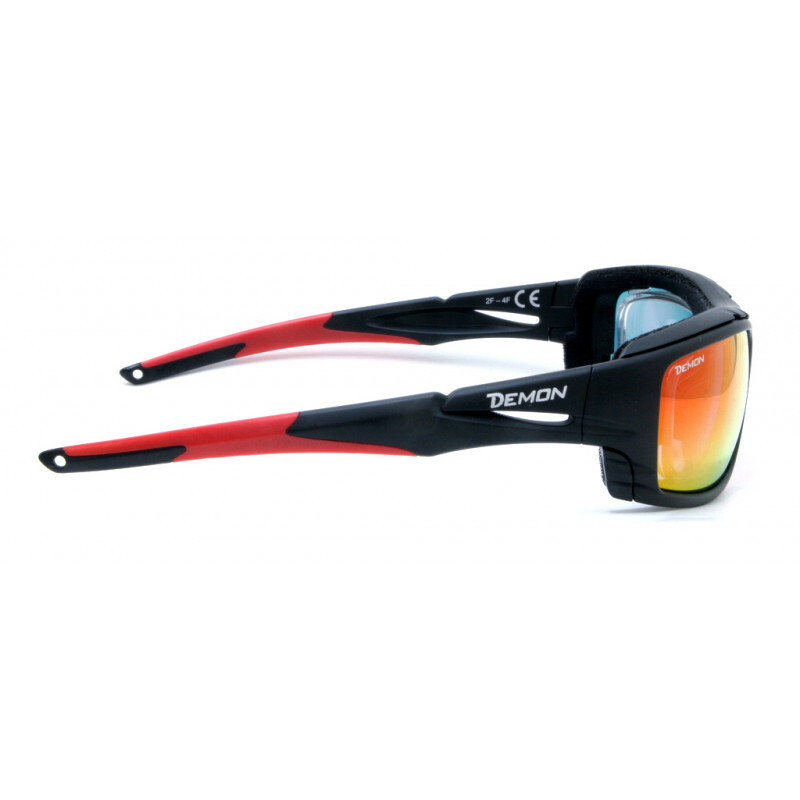 Demon Outdoor RX DCHROM Fotocromatico Specchiato Polarizzato Red 2-4 con clip ottico incluso Demon Outdoor RX DCHROM Fotocromatico Specchiato Polarizzato Red 2-4 con clip ottico incluso