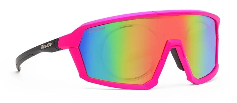 Demon Gravel RX Magenta / specchiato REVO RED DMIRROR + clip vista