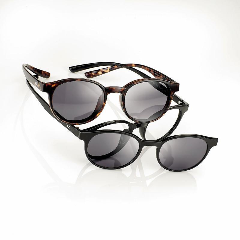 Sunreader Pantos Tortoise - Occhiali da lettura con clip solare e asta da collo Sunreader Pantos Tortoise - Occhiali da lettura con clip solare e asta da collo
