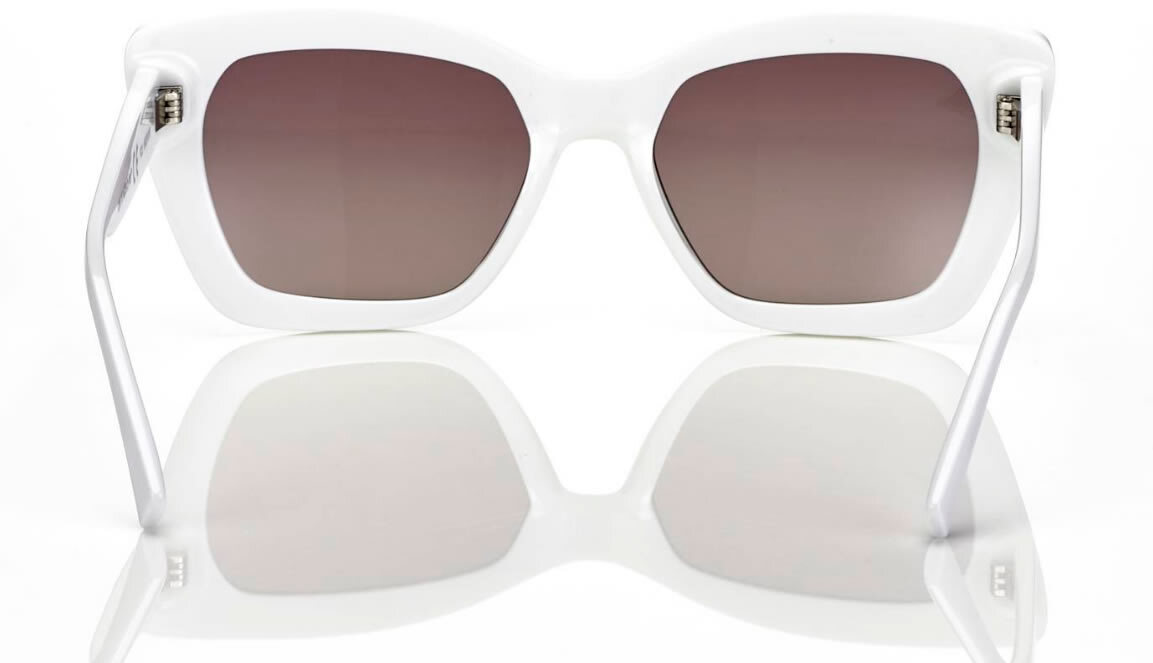 Occhiale da Sole Cat Eye Donna Bianco