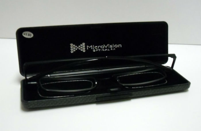 Occhiali tascabili da lettura microvision flat Fold - Black