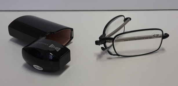 Occhiali da lettura pieghevoli MicroVision Folding - nero