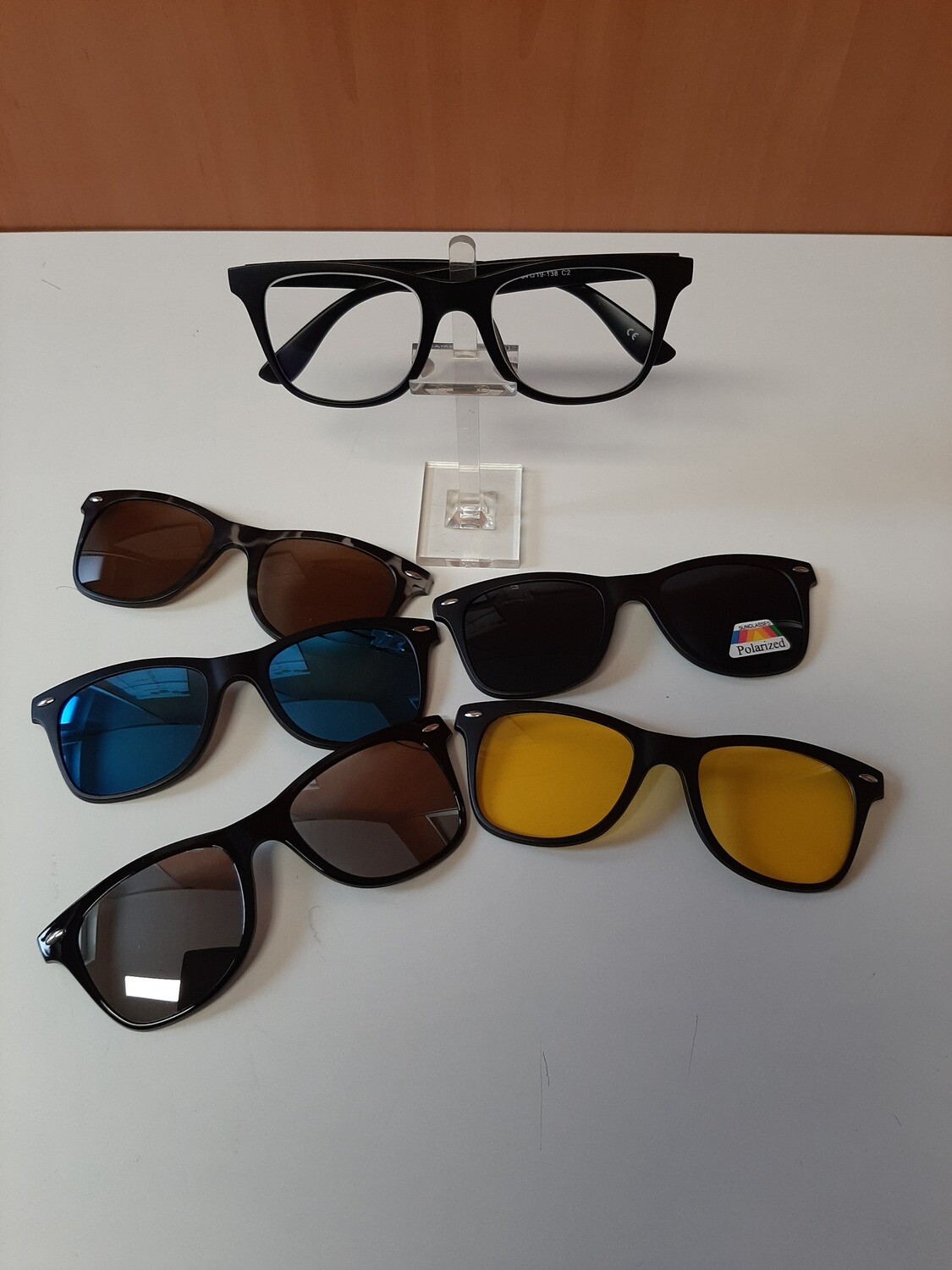 Chick Alan montatura con 5 clip sole