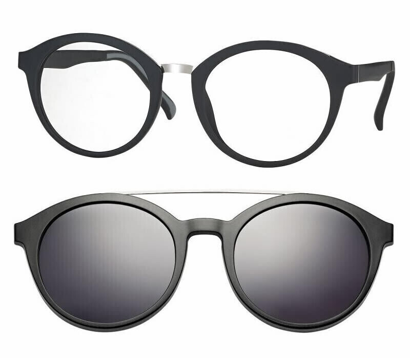 CentroStyle Light &amp; Flexible F0207 Nero con Clip on Panthos