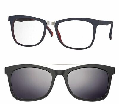 CentroStyle Light & Flexible F0221 Blu/Rosso + Clip on F022152142000