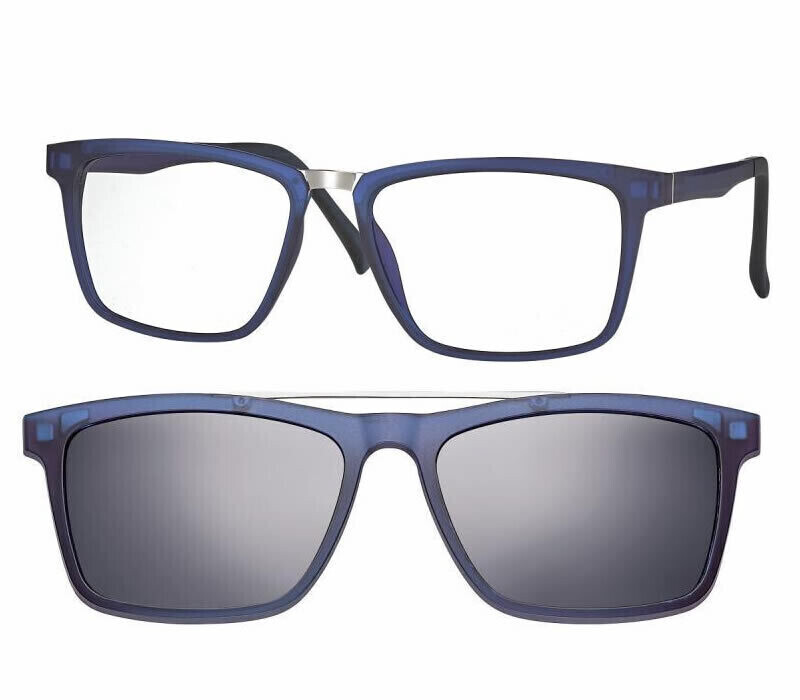 CentroStyle Light &amp; Flexible F0222 Montatura con Clip on Squadrato