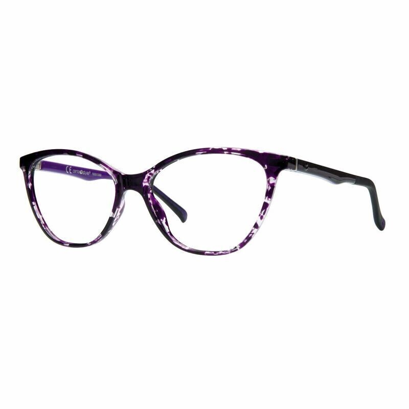 Neyeture Biobased Cat-Eye con clip on sole F0214 Viola/Demi