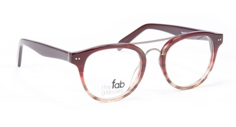 The Fab Glasses 359 con doppio ponte Bordeaux