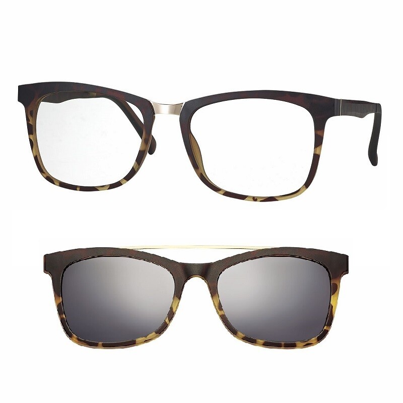 CentroStyle Montatura con Magnetic Clip On F0221 Tartaruga