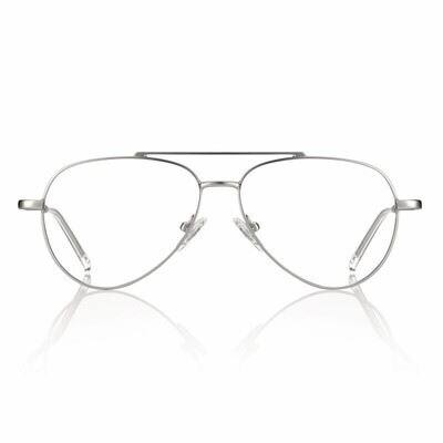 CentroStyle F0342 Montatura in Metallo a Goccia Argento Ricambi originali per occhiali CliC con calamita