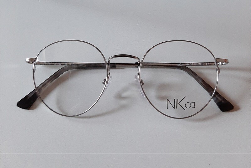 NIK03 185 Acciaini montatura in acciaio nickel free - Silver