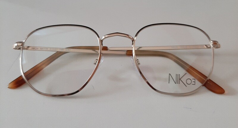 NIK03 176 - Montatura in acciaio nickel free - Oro